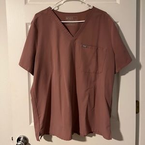 Figs Scrubs set in Mineral Mauve